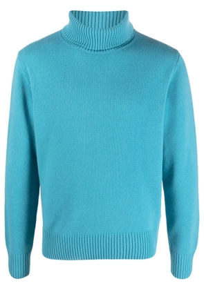 Herno roll-neck wool jumper - Blue