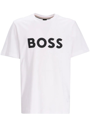 BOSS logo-print cotton T-shirt - White