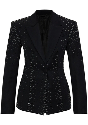 The Attico crystal-embellished blazer - Black