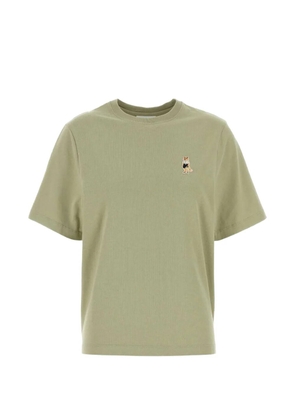 Maison Kitsuné embroidered T-shirt - Green