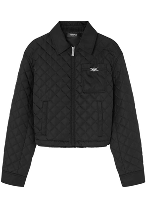 Versace quilted blouson jacket - Black