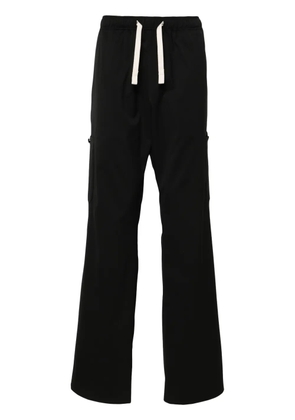 Palm Angels drawstring-waist wide-leg trousers - Black