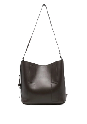 Hogan panelled shoulder bag - Brown
