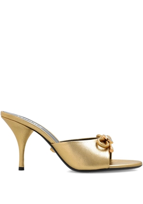 Versace 70mm bow-detail sandals - Yellow
