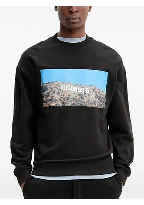 HUGO Hugowood graphic-print sweatshirt - Black