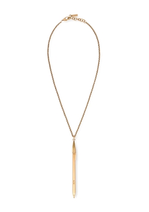Moschino pen-pendant chain necklace - Gold