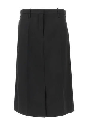 Jil Sander pleated midi skirt - Black