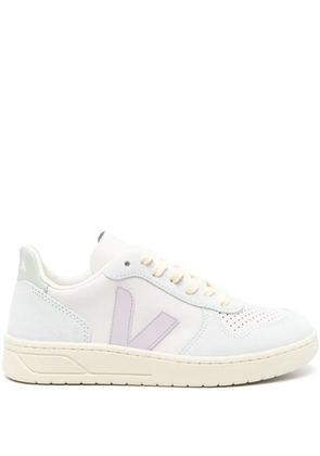 VEJA V-10 ChromeFree® leather sneakers - Blue