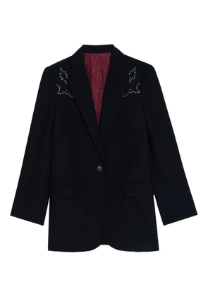 Zadig&Voltaire embroidered-detail blazer - Black