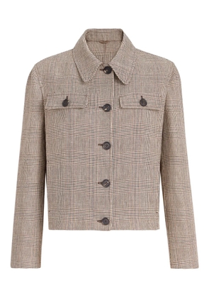 Brunello Cucinelli monili-detail button-fastening jacket - Neutrals