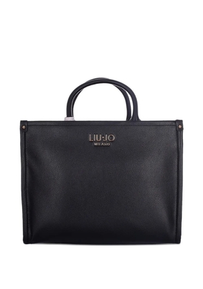 LIU JO medium charm-detail tote bag - Black