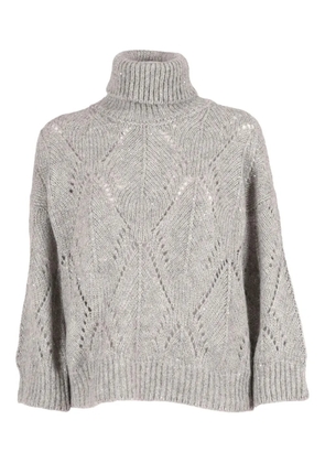 Peserico pointelle-knit jumper - Grey