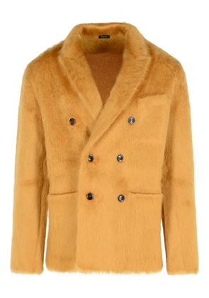 TOM FORD double-breasted patch-pocket blazer - Yellow