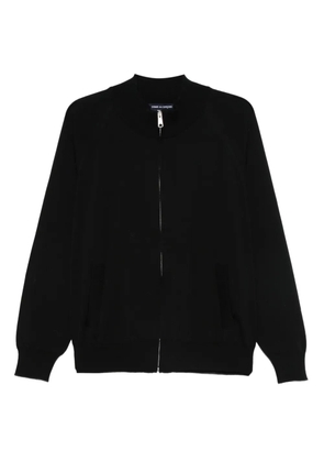 Comme des Garçons Homme wool zip-up sweater - Black