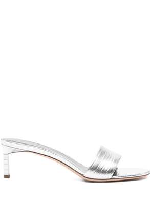TOM FORD metallic-finish leather sandals - Silver