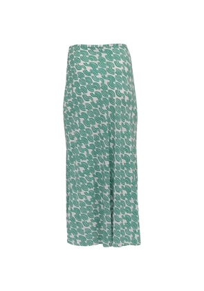 Rixo Kelly printed midi skirt - White