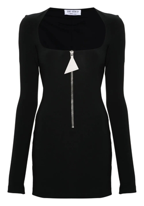 The Attico scoop-neck mini dress - Black