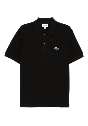 Lacoste logo-embroidered polo shirt - Black