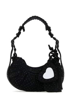 Balenciaga XS Le Cagole embellished shoulder bag - Black