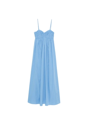 Faithfull the Brand Presa ruched-detail maxi dress - Blue