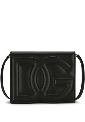 Dolce & Gabbana DG Logo leather cross body bag - Black
