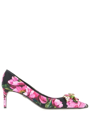 Dolce & Gabbana floral-print pumps - Pink