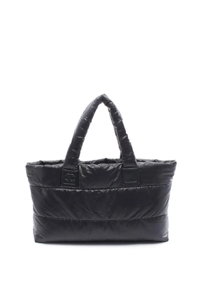 CHANEL Pre-Owned 2015-2016 Quilted Nylon Coco Cocoon tote bag - Black