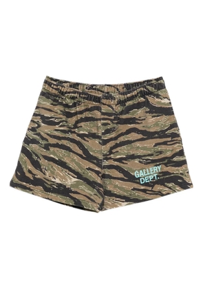 GALLERY DEPT. x Josué Thomas elasticated camouflage-pattern track shorts - Green