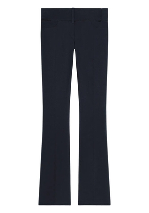 Courrèges belted flared pants - Blue