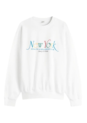 Sporty & Rich crew-neck graphic sweatshirt - White