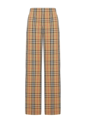 Burberry check elasticated-waist trousers - Neutrals