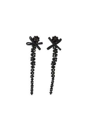 Simone Rocha crystal-embellished drop earrings - Black