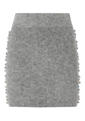 PINKO Believe embellishment mini skirt - Grey