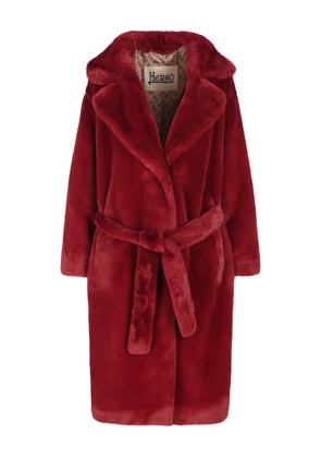 Herno belted coat - Red