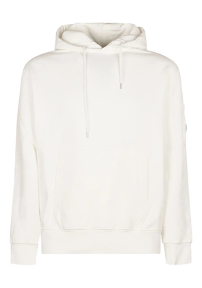 C.P. Company lens-detail hoodie - White