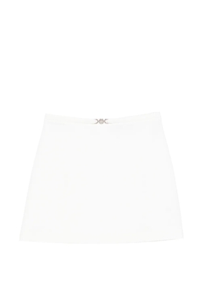 Versace embellishment A-line skirt - White