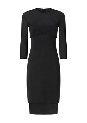 PINKO layered-hem midi dress - Black