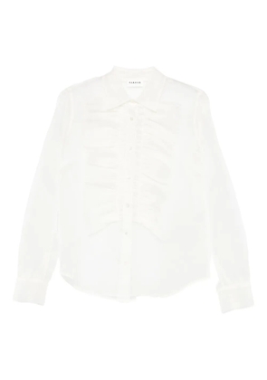 P.A.R.O.S.H. ruffled silk shirt - White