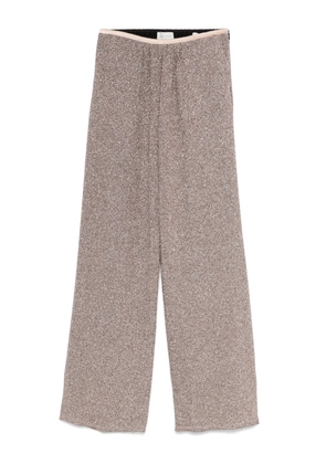 Forte Forte metallic-treading trousers - Silver