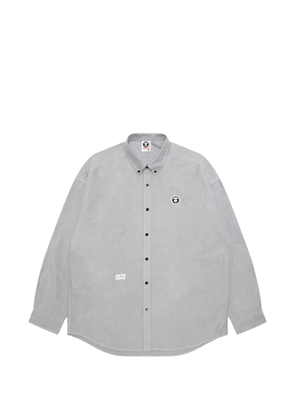 AAPE BY *A BATHING APE® logo-patch shirt - Grey