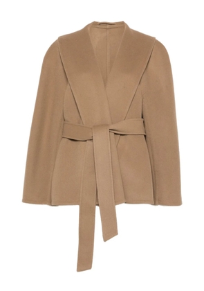 Balenciaga shawl belted jacket - Neutrals