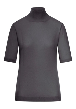 'S Max Mara mock-neck wool top - Black