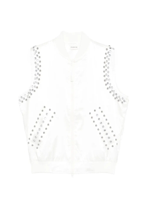P.A.R.O.S.H. studded gilet - White