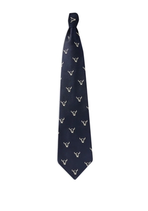 Ralph Lauren RRL skull-motif tie - Blue