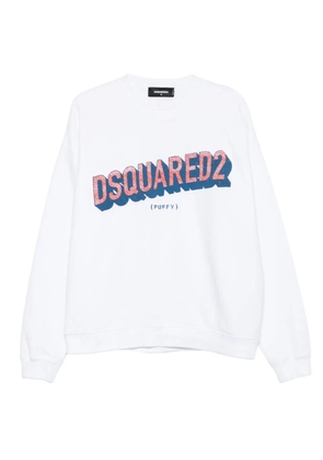 DSQUARED2 logo-print sweatshirt - White