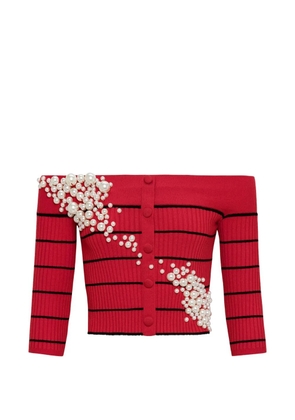 Hellessy Rami pearl striped sweater - Red