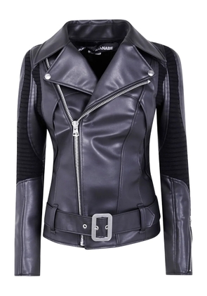 Junya Watanabe buckle-detail biker jacket - Black