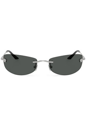 Versace Eyewear rectangle-frame sunglasses - Silver