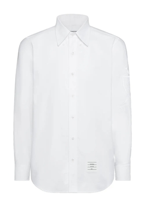 Thom Browne button-fastening long-sleeve shirt - White