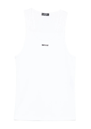 Mugler scoop-neck tank top - White